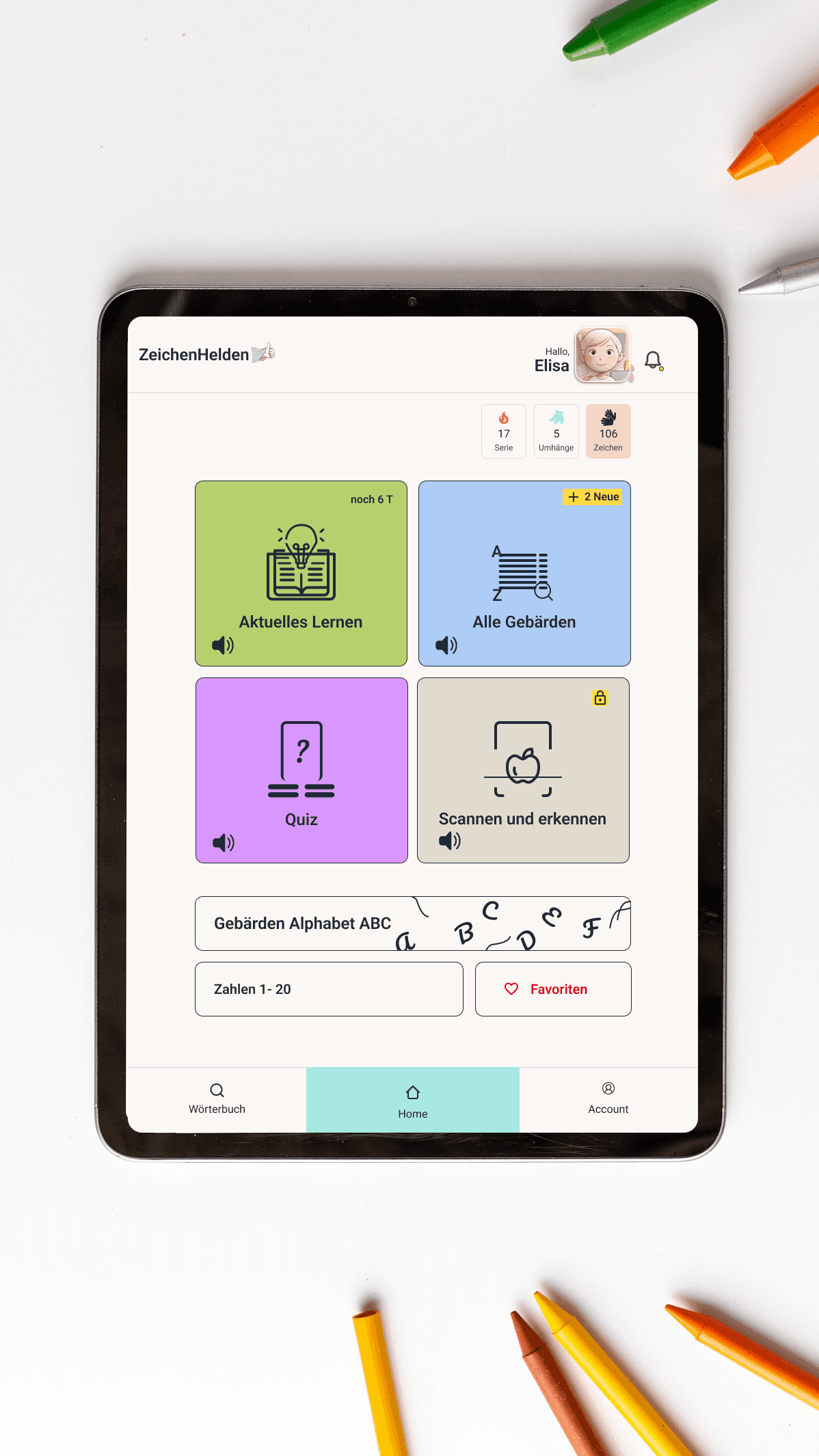 Zeichenhelden App Vorschau